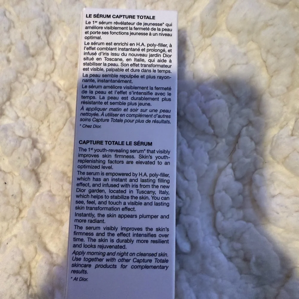 Dior Capture Totale Le Serum 1oz New - Picture 3 of 5